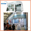 10x20 trade show booth custom two sides open made of aluminum profile and fabric